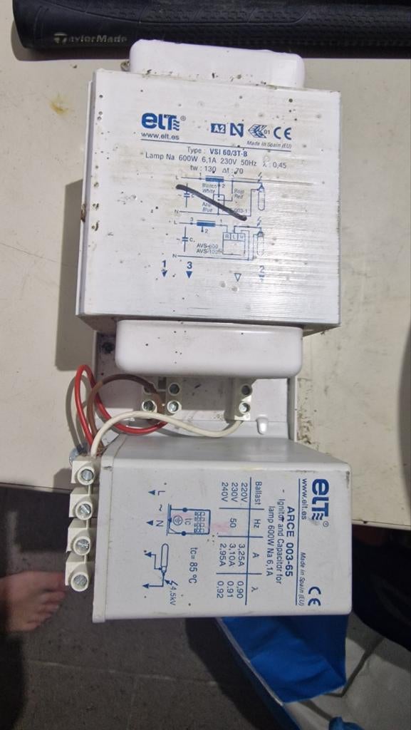 ELT VSI 600W Ballast & ARCE 093-65 Ontsteker/Condensator, Ophalen of Verzenden, Gebruikt