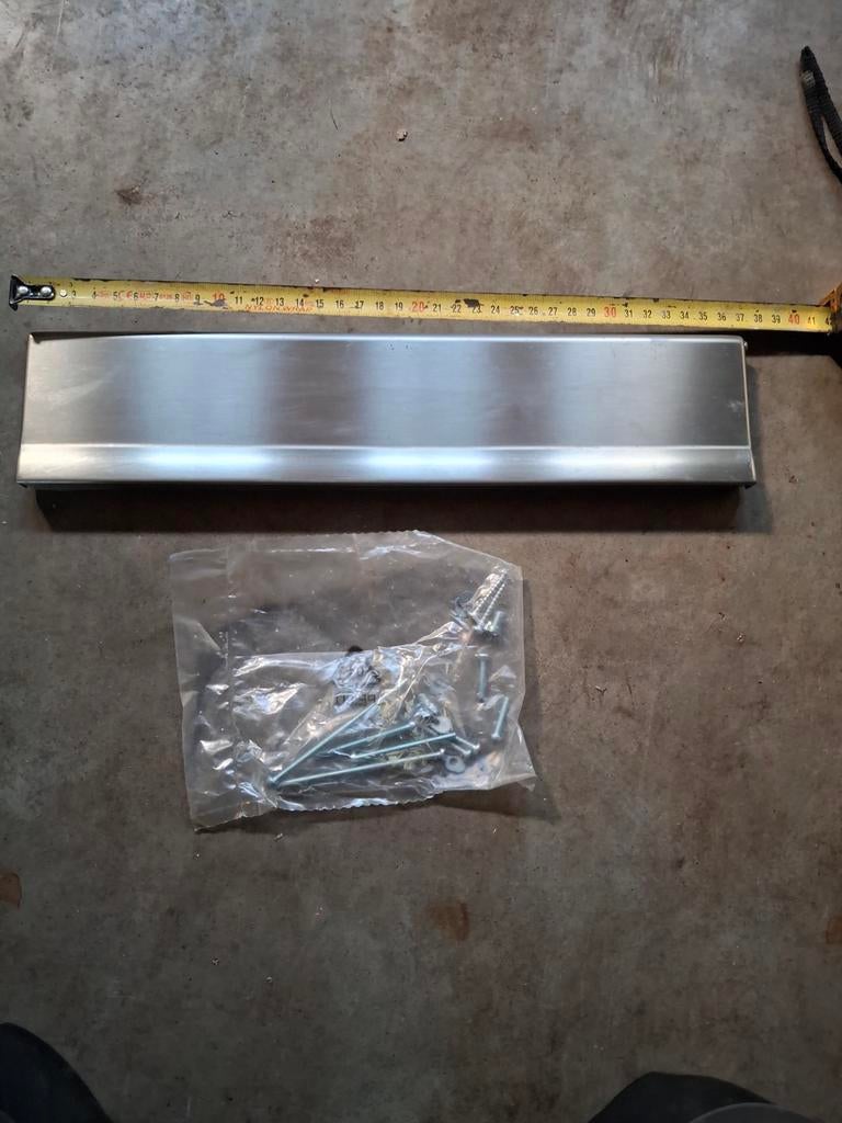 Nieuwe RVS brievenbusklep voor voordeur, incl. bevestiging, Brievenbusklep, Nieuw, Ophalen of Verzenden, Rvs