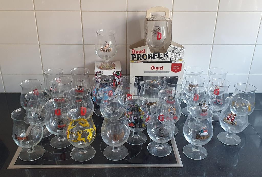30 Speciale Duvel Glazen - Diverse Collectie, Ophalen of Verzenden, Nieuw