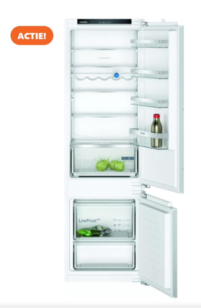 SIEMENS KI87VVFE1  inbouw koelvries combinatie Nieuw 800.--, Ophalen, Wit, Nieuw, 50 tot 100 cm