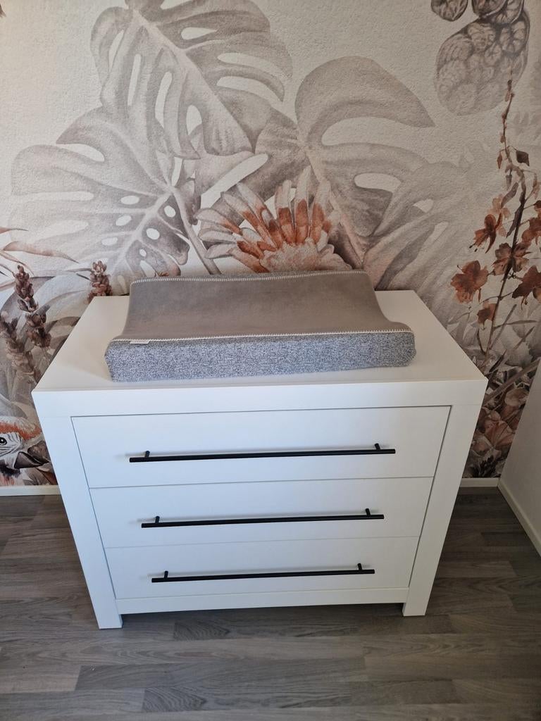Witte commode met 3 lades - Zo goed als nieuw, Ophalen, Zo goed als nieuw, 75 tot 100 cm, Minder dan 50 cm