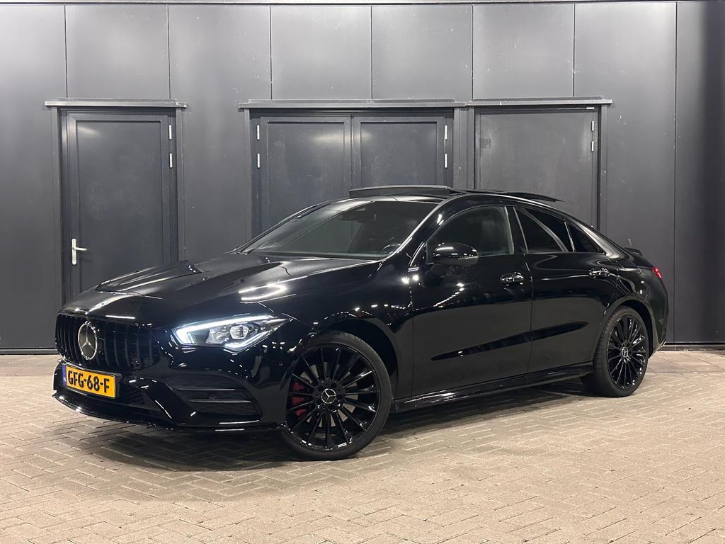 Mercedes-Benz CLA 250e AMG 45S LOOK |EDITION1|BURMESTER|PANO, CLA, 4 cilinders, Zwart, Sedan