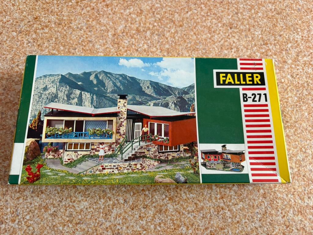 Faller B-271 villa in Tessin, Overige merken, Gelijkstroom of Wisselstroom, Brug, Tunnel of Gebouw, Nieuw