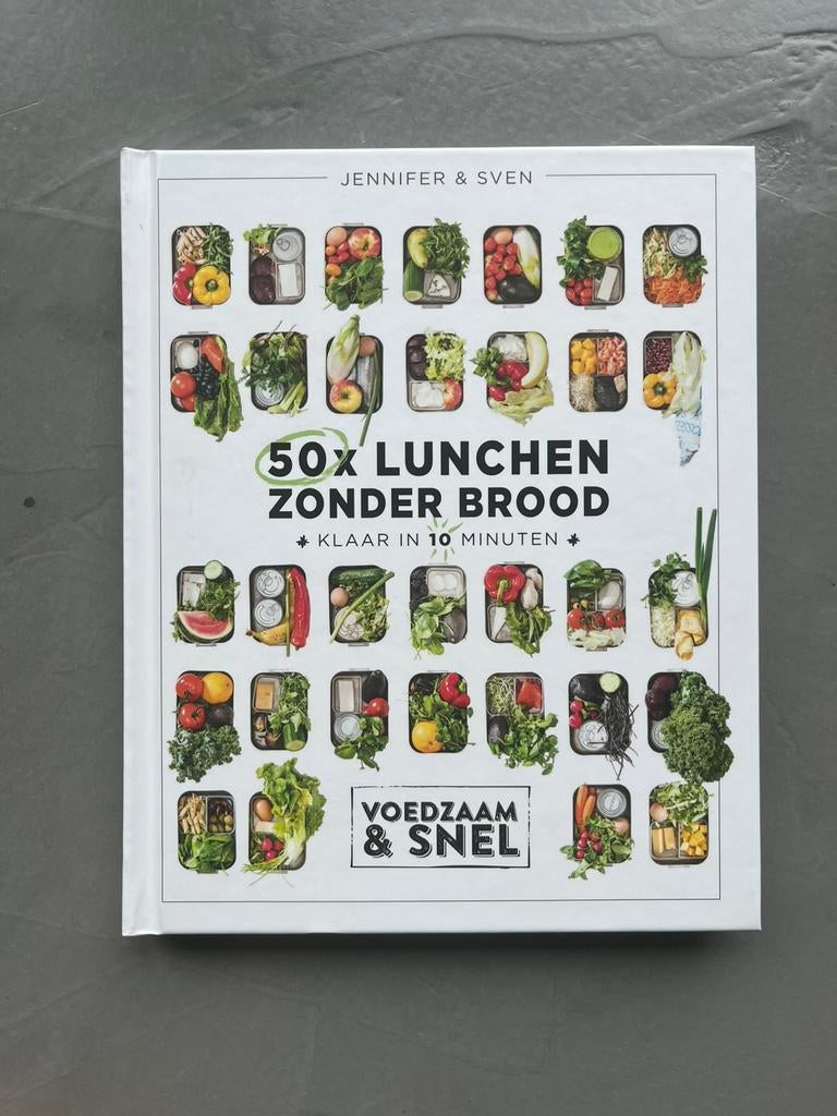 50x lunchen zonder brood jennifer & sven, Boeken, Ophalen of Verzenden, Zo goed als nieuw, Gezond koken