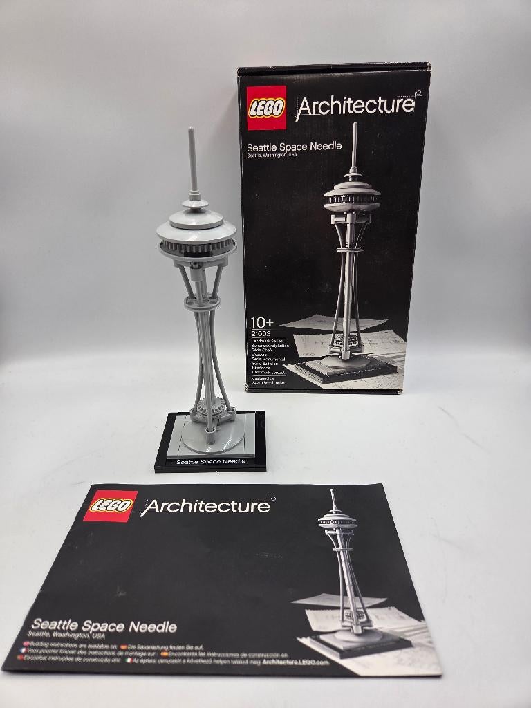 Lego Architecture 21003 Seattle Space Needle, Ophalen of Verzenden, Zo goed als nieuw, Complete set, Lego