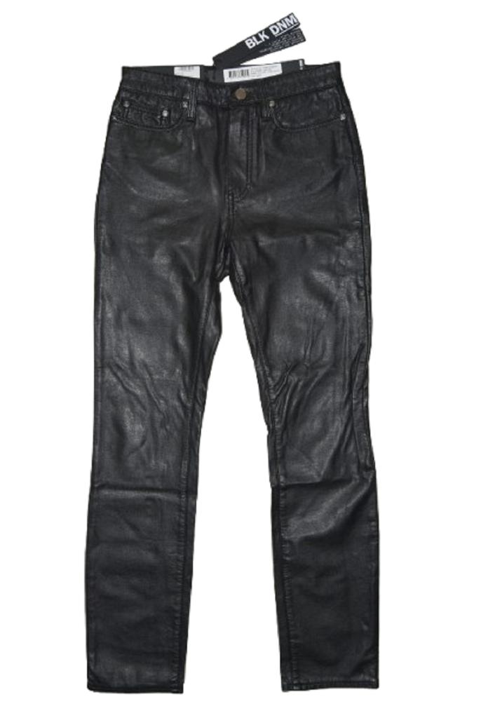 Nieuwe BLK DNM faux leather, wax broek, pantalon, Mt. W26, Verzenden, Zwart, Nieuw, W27 (confectie 34) of kleiner