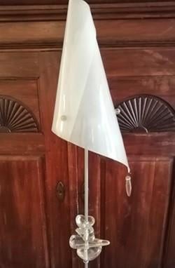 Aparte vintage design vloerlamp / lichtobject van Parquet, Design, Ophalen of Verzenden, Zo goed als nieuw, Metaal