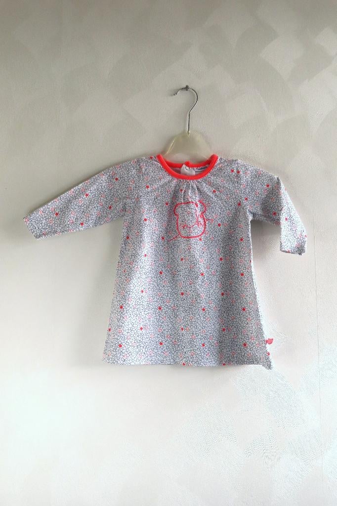 Jurkje Wit Hartjes Beertjes Noukie’s mt 18M / 86 (4478), Meisje, Jurkje of Rokje, Ophalen of Verzenden, Zo goed als nieuw