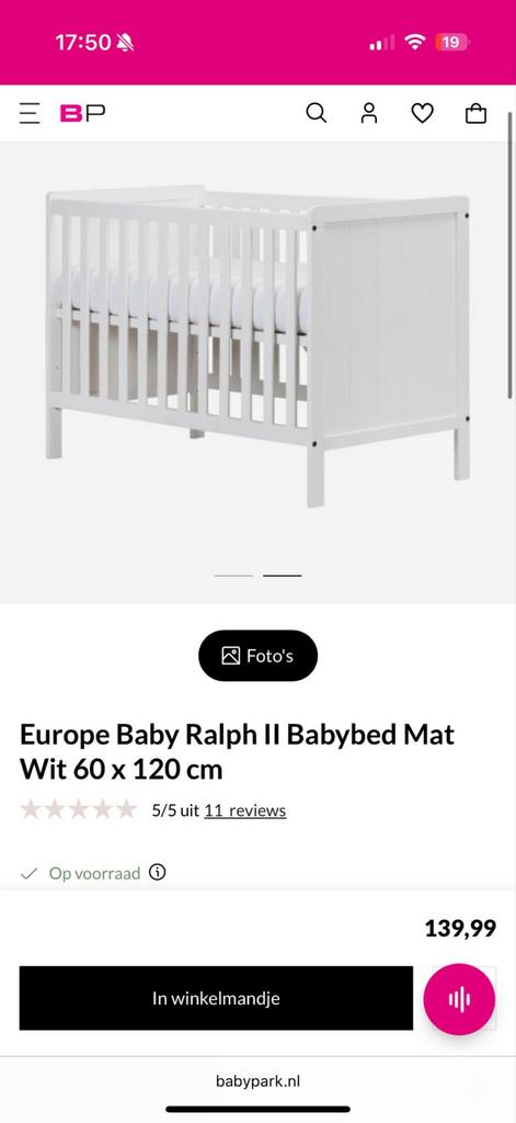 Ledikant Ralph gratis, Ophalen of Verzenden, Gebruikt, Ledikant