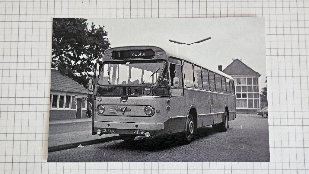Foto BUS VAD Apeldoorn 4558, Verzamelen, Verzenden, Gebruikt, Bus of Metro, Overige typen