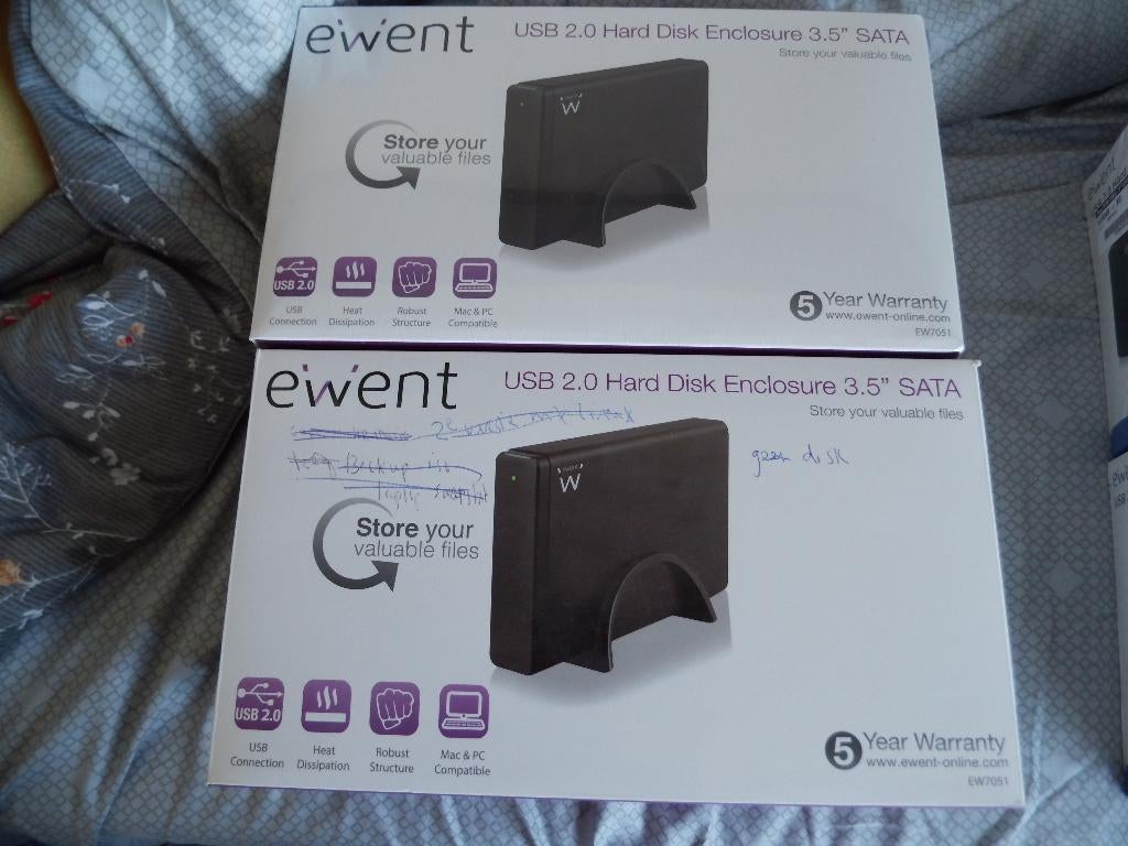 Ewent 7051 behuizing 3.5 inch usb 2.0 nieuw en gebruikt, Ophalen of Verzenden, Nieuw, Laptop, USB