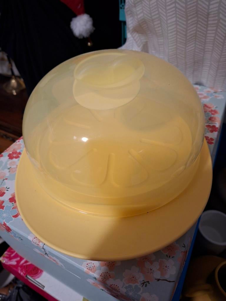 Tupperware kaasblokjesdoos - Nieuw, Ophalen of Verzenden, Nieuw, Geel, Bak of Kom