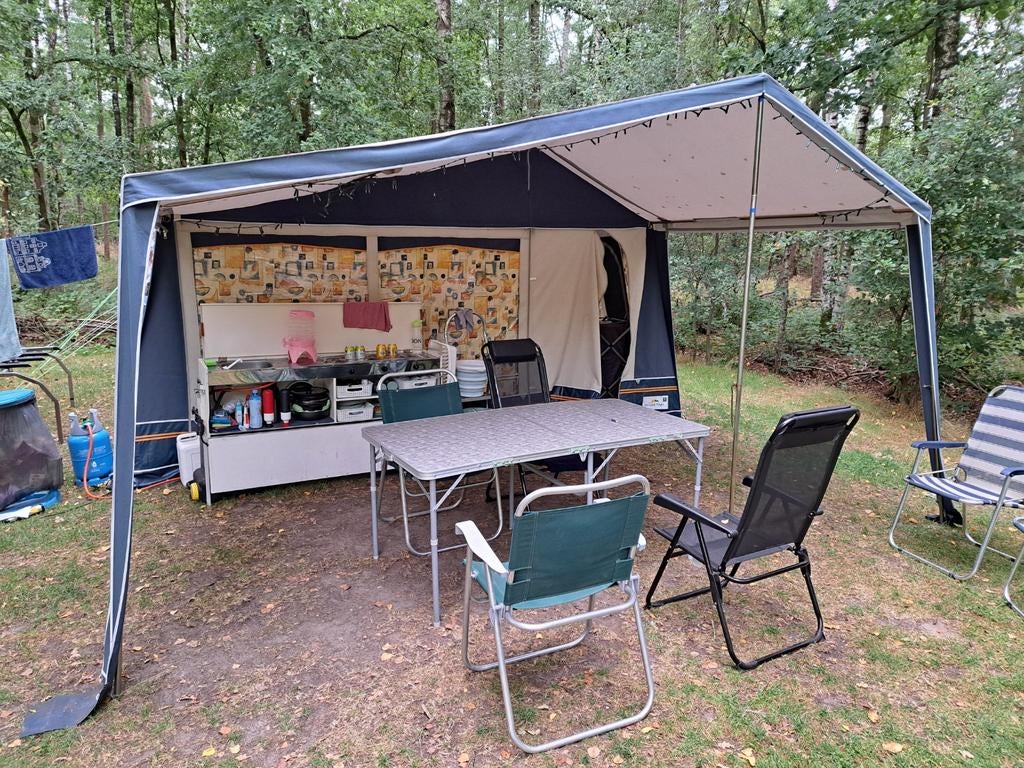 GERJAK TAGO INDIAN vouwwagen, Caravans en Kamperen, Blauw, Aanwezig, Meer dan 6, Ophalen