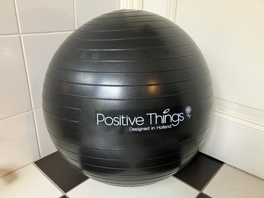 Mooie fitnessbal gymbal oefenbal 55 cm - Zie alle foto’s, Ophalen of Verzenden, Zo goed als nieuw, Buik, Fitnessbal