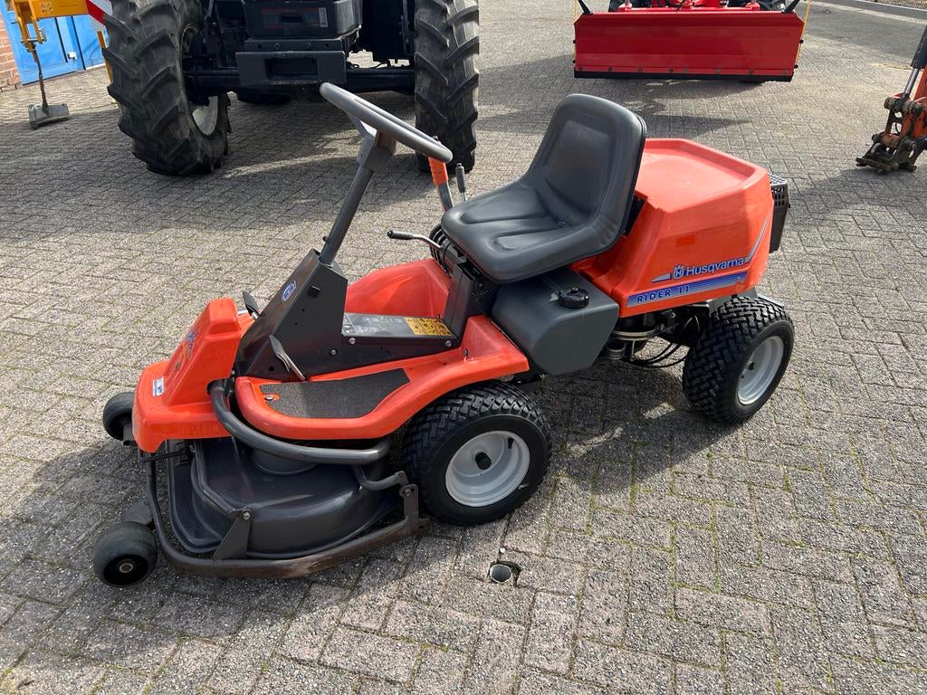 Husqvarna Rider 11 frontmaaier, Ophalen, Cirkelmaaier, Gebruikt, Mulchfunctie