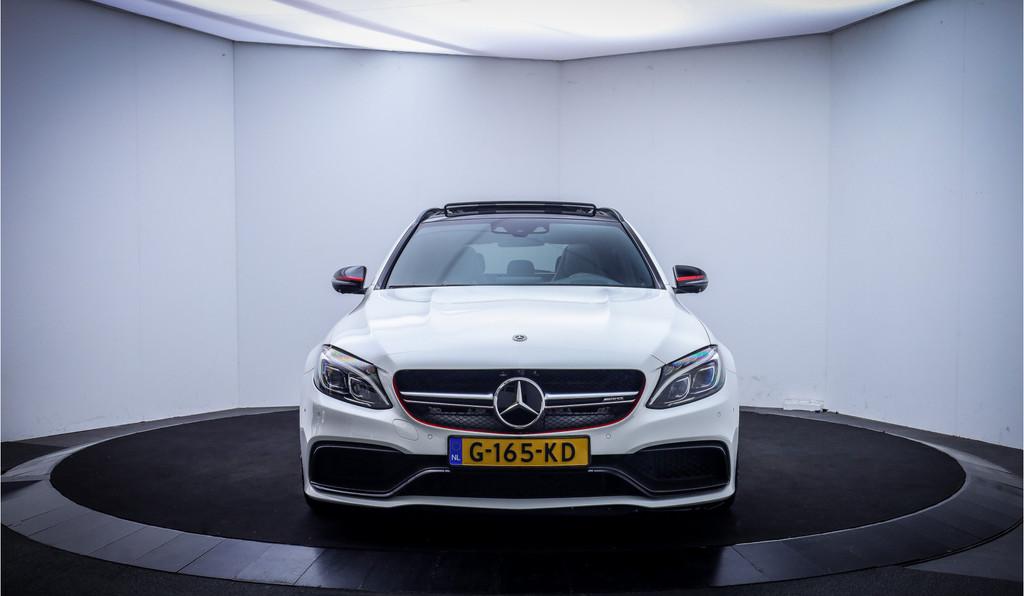 Mercedes-Benz C-Klasse Estate AMG 63 S Edition 1 VOL.OPTIES, Achterwielaandrijving, Gebruikt, Wit, Leder