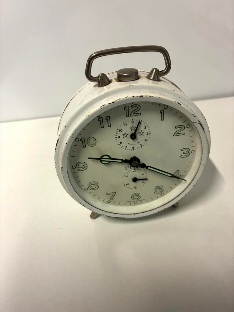 Prachtige vintage wekker van ‘Peter’, Ophalen of Verzenden, Zo goed als nieuw