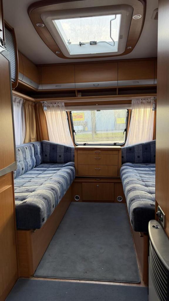 Dethleffs 450 Fietsendrager - Boiler - WC - Enkele bedden, Caravans en Kamperen, Caravans, Dethleffs, Tot en met 2, Dethleffs