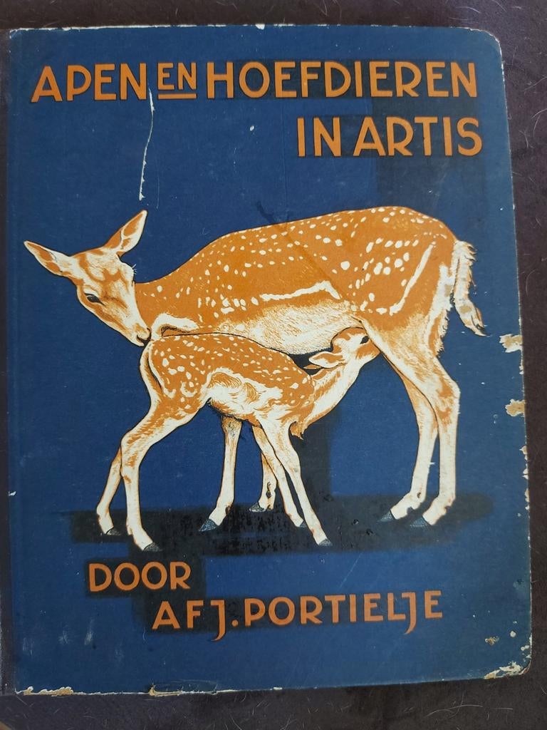 Apen en Hoefdieren in Artis - Verkade Album 1940, Boeken, Natuur, Ophalen of Verzenden, Gelezen, Natuur algemeen