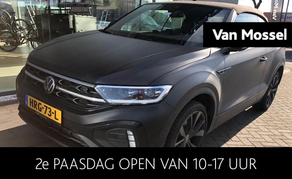 Volkswagen T-Roc Cabrio 1.5 TSI R-Line Edition Grey | 150 PK, Auto's, Volkswagen, 12 maanden, 4 cilinders, 4 stoelen, Zwart