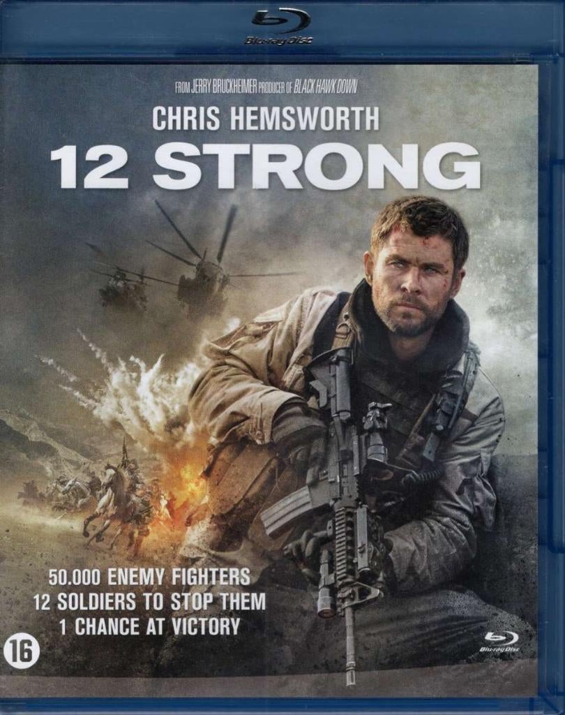 12 Strong (2018, Chris Helmsworth) - NL uitgave, Verzenden, Info@belgafilms.be, Actie, 14 Avenue du Japon, 1420 Braine-l'Alleud, België
