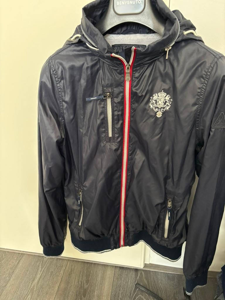 Donkerblauw Gaastra damesjack met capuchon, Ophalen of Verzenden, Zo goed als nieuw, Maat 38/40 (M), Blauw