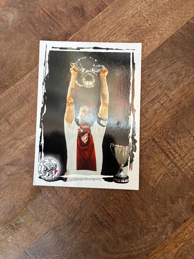 Ansichtkaart Marco van Basten, Ophalen of Verzenden, Zo goed als nieuw, Ajax, Spelerskaart