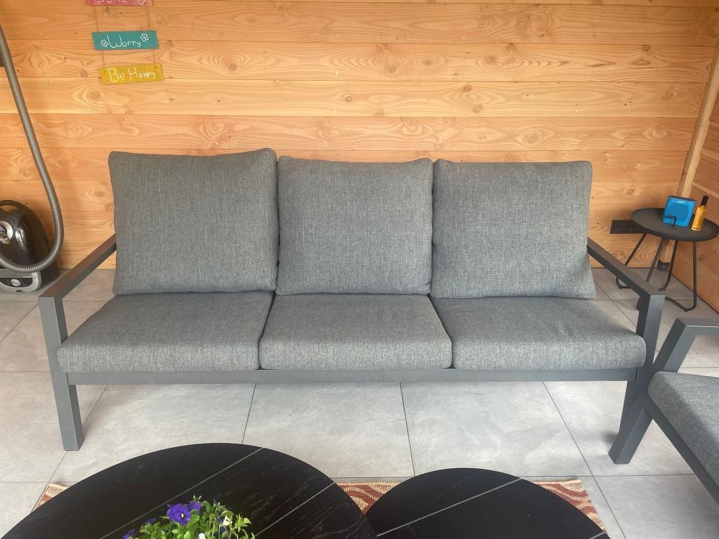 Tuin/lounge set, Ophalen, 5 zitplaatsen, Gebruikt, Aluminium