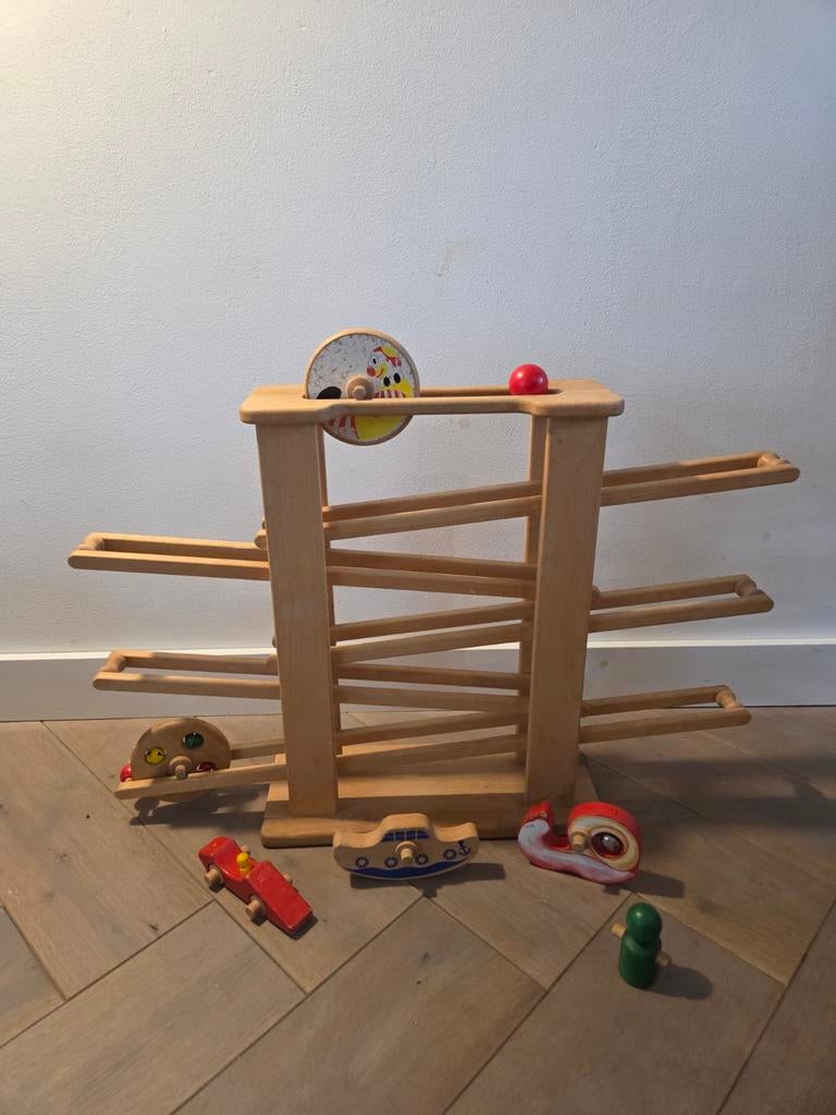 Houten Knikkerbaan, Kinderen en Baby's, Speelgoed | Houten speelgoed, Ophalen of Verzenden