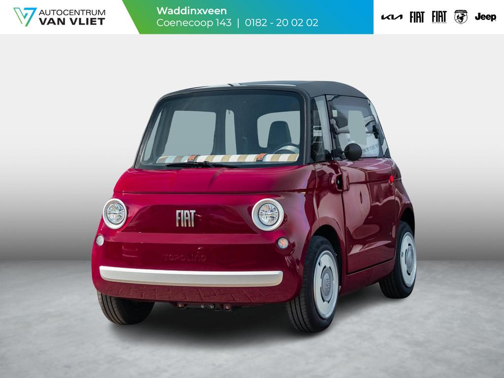 Fiat Topolino | Dutchies Edition | Burgundy Red | Leder Amar, Auto's, Fiat, Automaat, Achterwielaandrijving, Met garantie (alle)