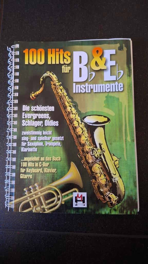 Muziekboek: 100 Hits voor Bb & Eb Instrumenten, Ophalen of Verzenden