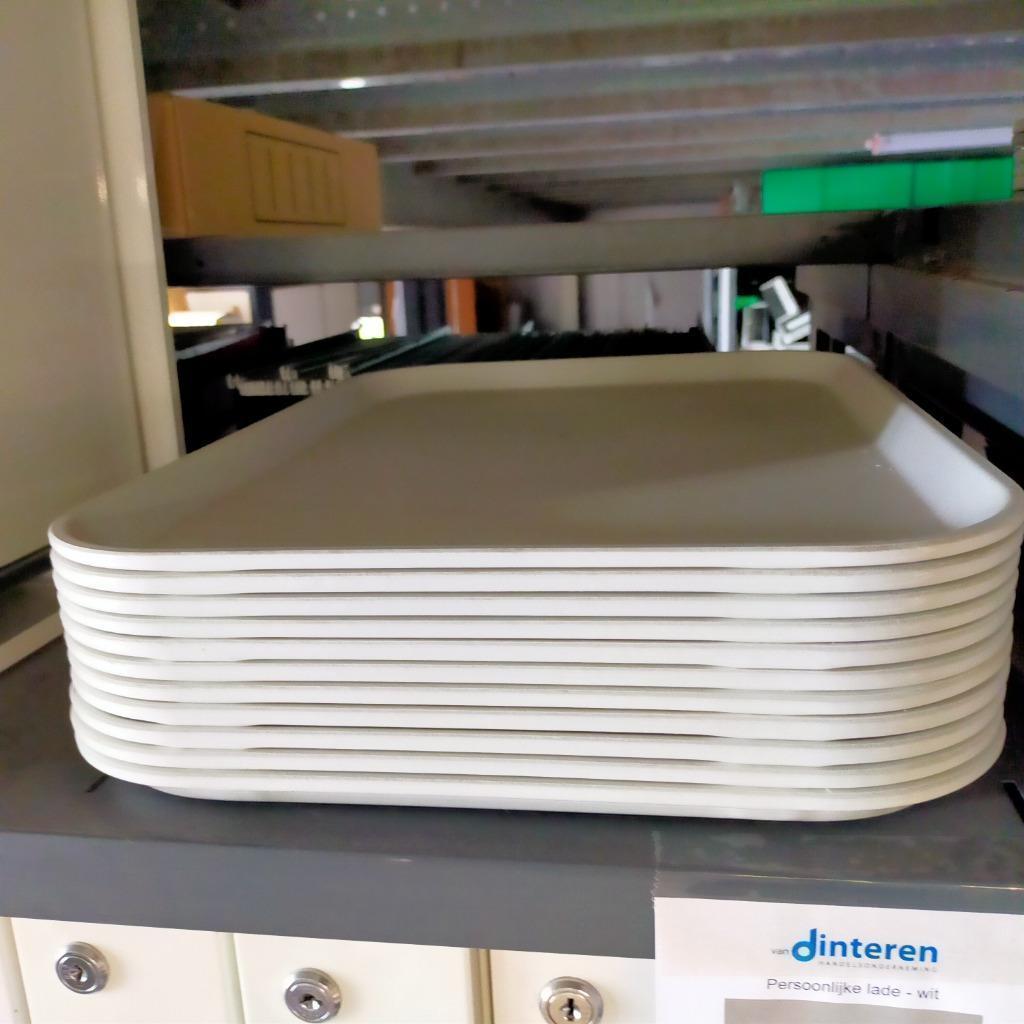 Dienblad - Dienbladen - per set van 10 bladen, Huis en Inrichting, Woonaccessoires | Dienbladen, Gebruikt, Hout, Rechthoekig, Ophalen of Verzenden