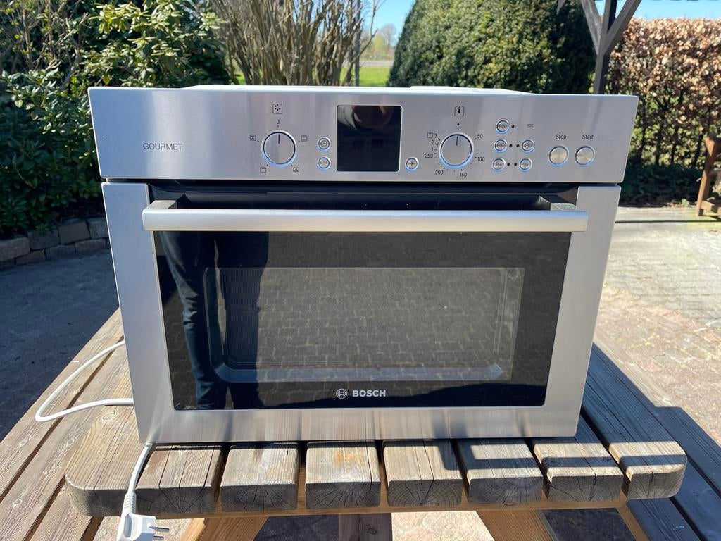 Bosch combi oven/magnetron inbouw, Combimagnetron, 60 cm of meer, Ophalen of Verzenden, Inbouw