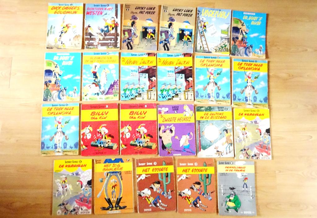Lucky Luke stripboeken, mag ook per stuk, Boeken, Stripboeken, Gelezen, Meerdere stripboeken, Ophalen of Verzenden