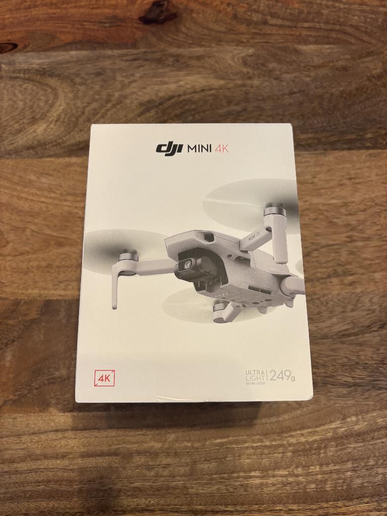 DJI Mini 4K Drone + extra batterij, opbergtas & SD 128GB, Ophalen, Cameradrone, Return to Home, 5 tot 10 kilometer