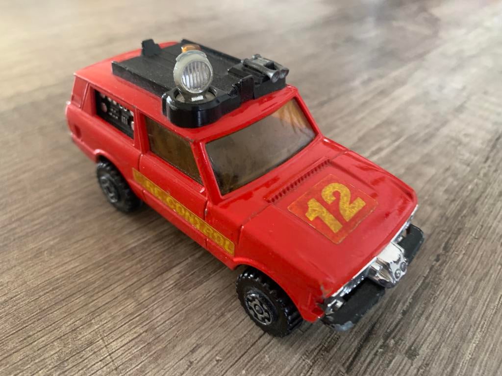 Vintage Matchbox Brandweerwagen 'Fire Control' nr. 12, Ophalen of Verzenden, Gebruikt
