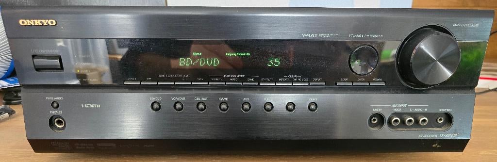 ONKYO TX-SR508 - 5.1 surround receiver HDMI, Gebruikt, 70 watt of meer, 5.1-systeem, Overige spelers
