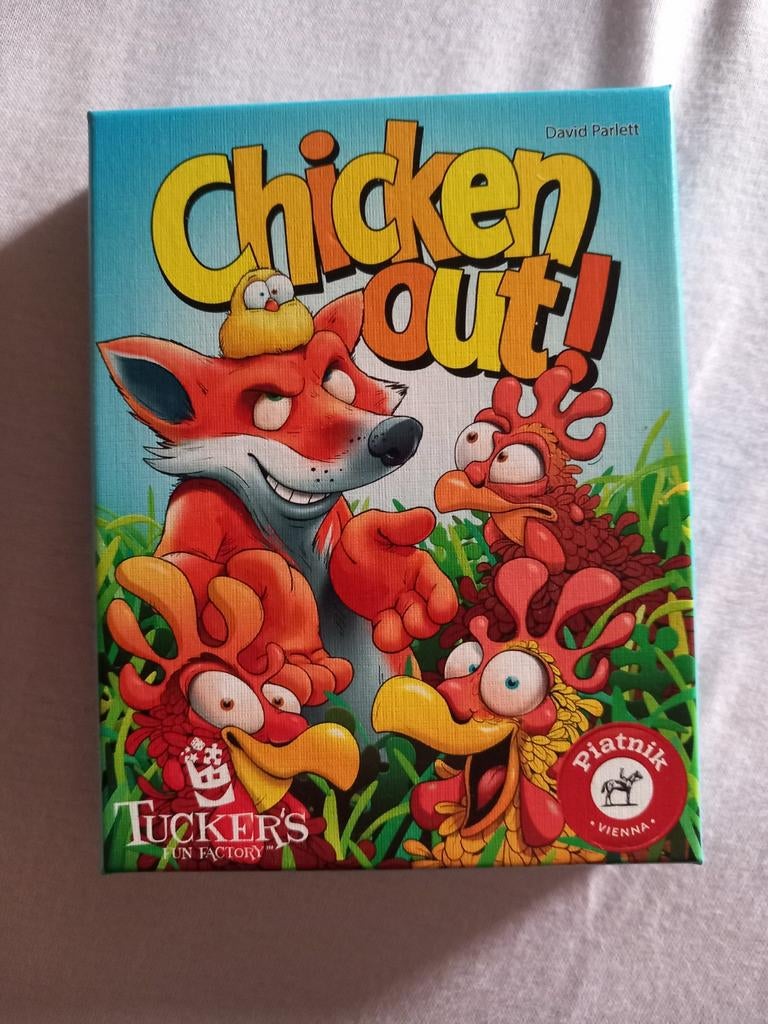 Chicken out!, Ophalen, Zo goed als nieuw, Speelkaart(en)