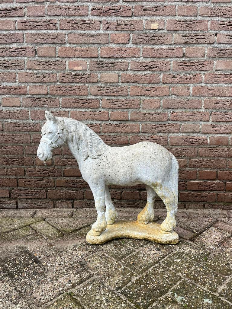 Stenen beeld van een paard, Ophalen, 50 - 100 cm, Zoogdier, Beeld