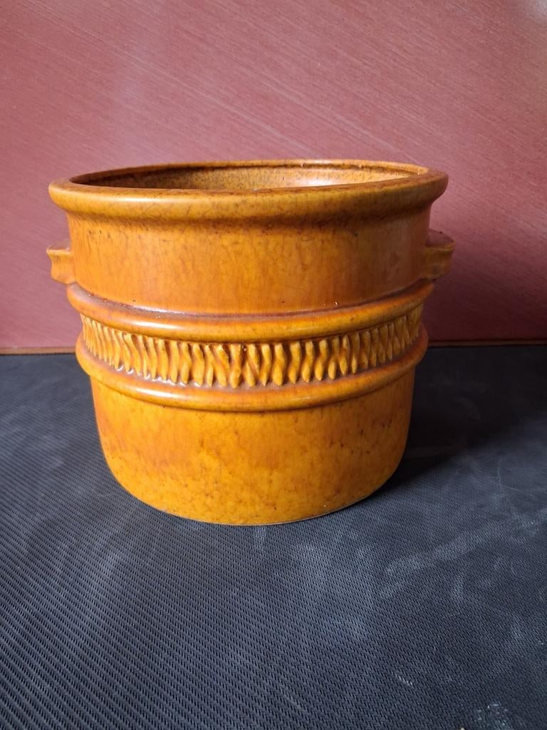 Vintage Vetter West Germany Aardewerk Pot - Bruin, Ophalen of Verzenden
