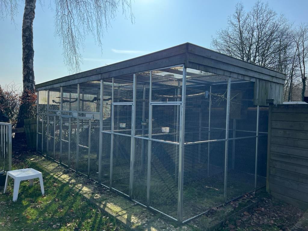 Voliere met 6 vluchten, Ophalen, Gebruikt, Aluminium, Volière