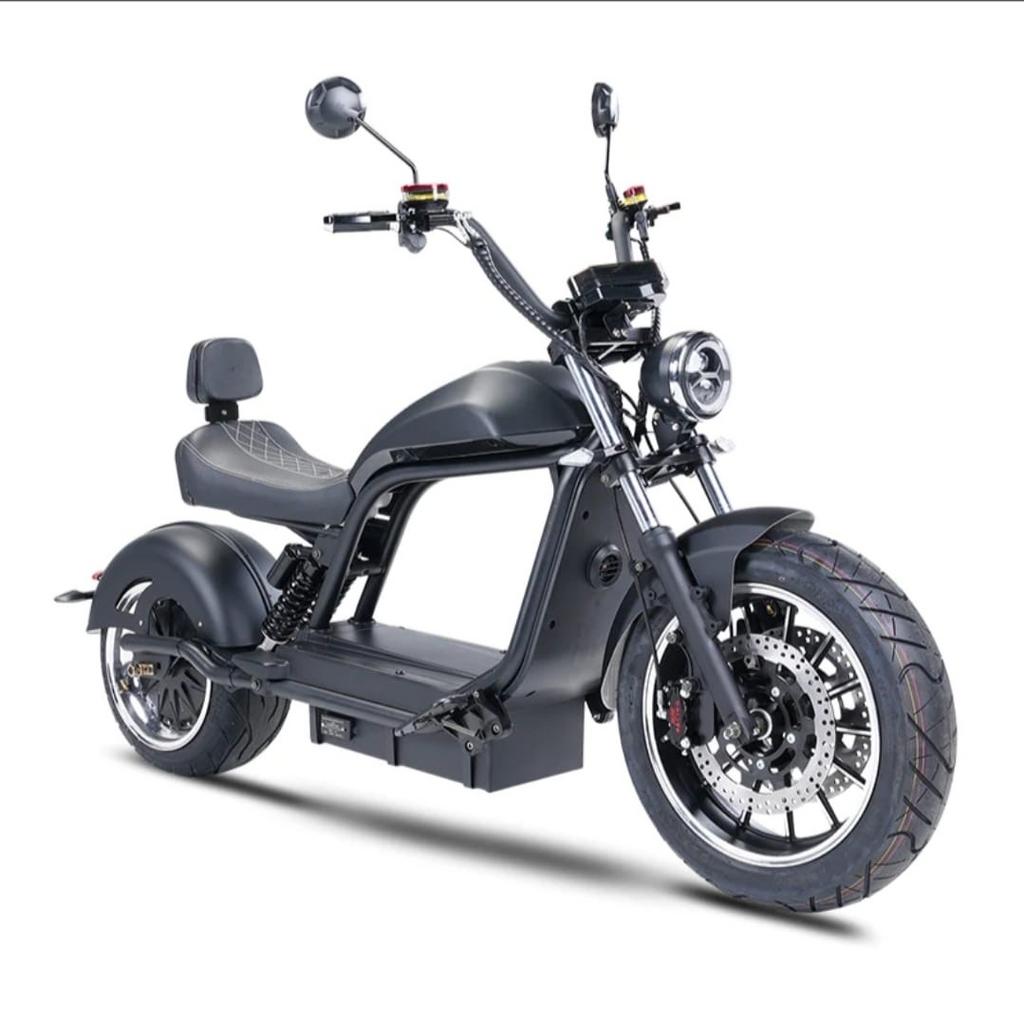 LUQI E-chopper 6.0 zwart 45km + alarm, motorhoes en slot, Elektrisch, Zo goed als nieuw, Ophalen, Overige merken