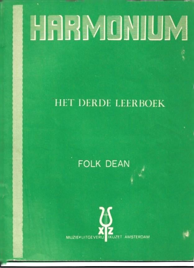 Harmonium - het derde leerboek - Folk Dean, Orgel, Gebruikt, Overige genres, Les of Cursus