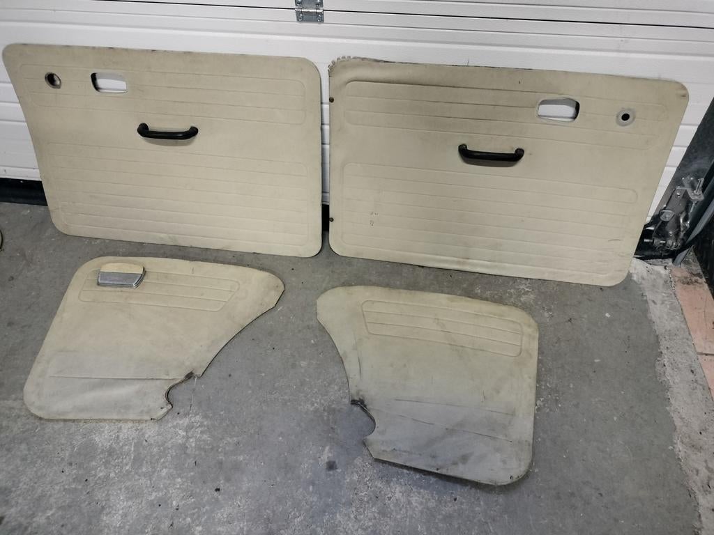 Volkswagen Kever deurpanelen sets beige en rood, Ophalen, Gebruikt, Volkswagen