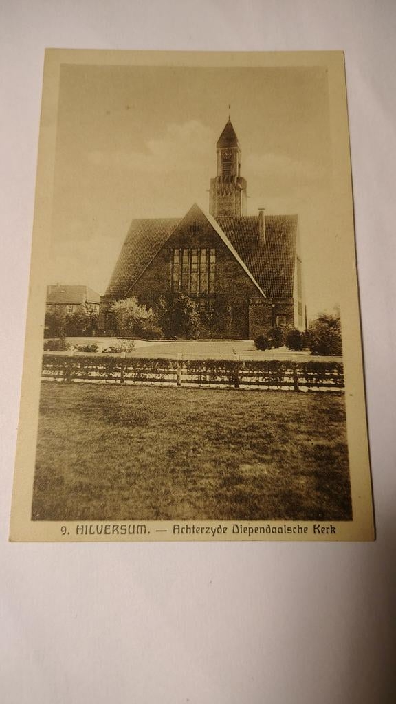 Hilversum Achterzyde Diependaalsche Kerk, Ophalen of Verzenden