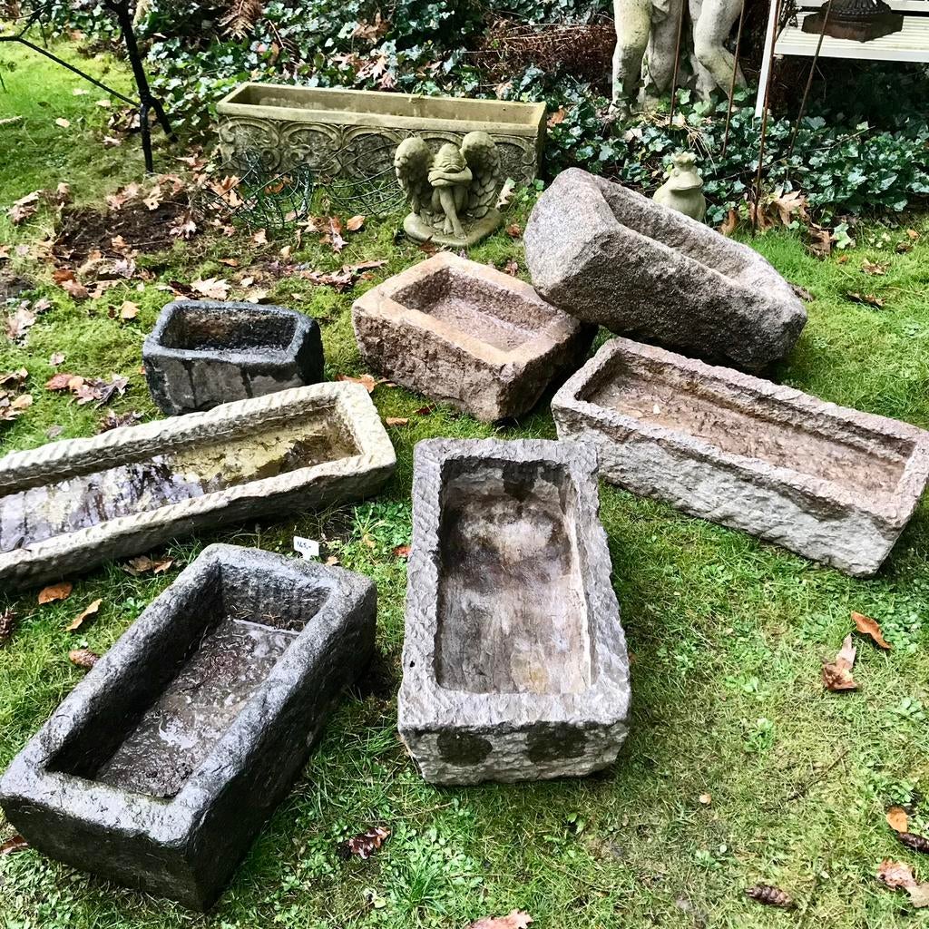 * stenen Trog arduin Voederbak Bakken Troggen natuursteen, Antiek en Kunst, Ophalen