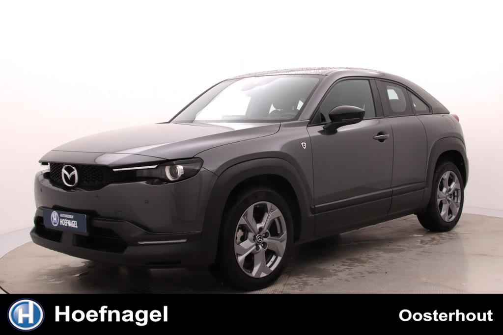 Mazda MX-30 E-SkyActiv R-EV 170 Exclusive-line Automaat | Na, Stof, Gebruikt, Zwart, 4 cilinders