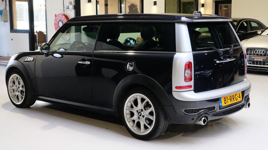 Mini Mini Clubman 1.6 Cooper S Automaat|Cruise|Leder|Xenon, Gebruikt, 4 cilinders, 4 stoelen, Zwart