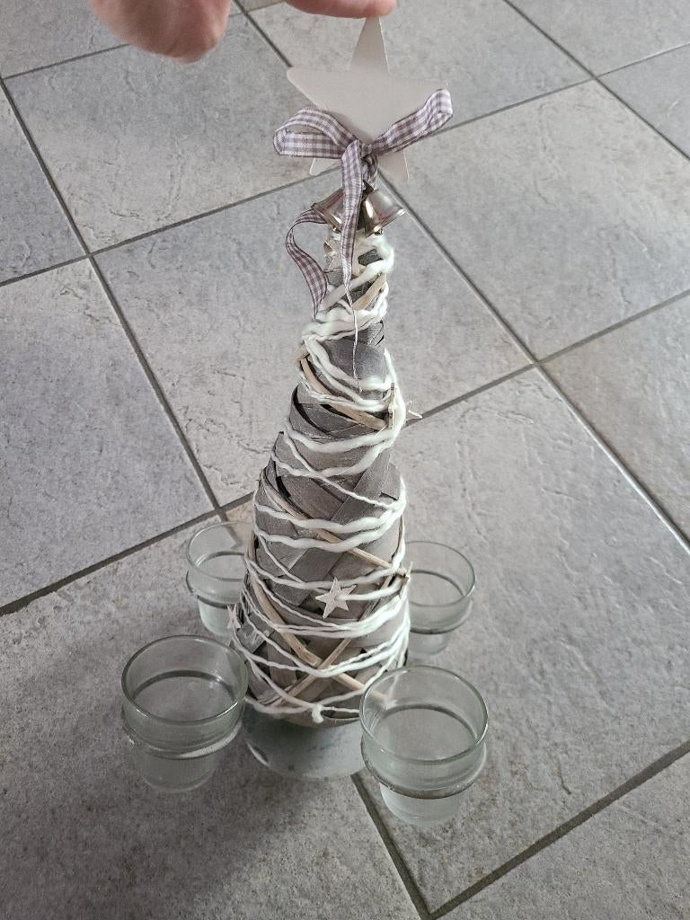 Kerst kandelaar voor 4 kaarsjes, Diversen, Kerst, Ophalen of Verzenden, Zo goed als nieuw