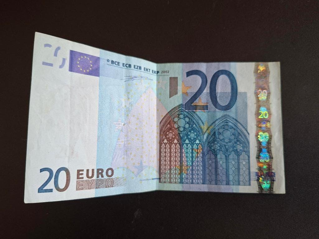 2002 Frankrijk 20 euro 1e serie Duisenberg printcode L008, Postzegels en Munten, Bankbiljetten | Europa | Eurobiljetten, Los biljet